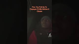 Going To Popeyes Before It Closes #foryou #funny #funnyshorts #viral #popeyes ￼