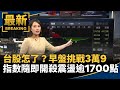 台股劇烈波動