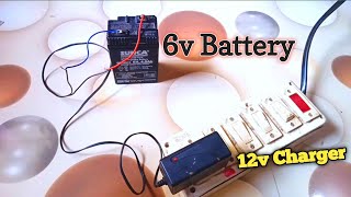 how to charge 6v battery with mobile charger||how to charge 6v battery at home