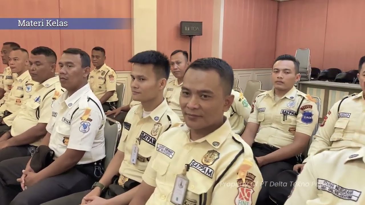 PELATIHAN SATPAM KUALIFIKASI GADA MADYA ANGKATAN XVI - PT DELTA TEKNO PERKASA