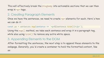 How to Properly Format JSON Data from a Server into HTML with JavaScript
