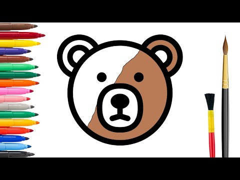 How to draw a teddy bear | Как нарисовать МИШКУ Супер Легко за 10 секунд | Ayiq rasmini chizish