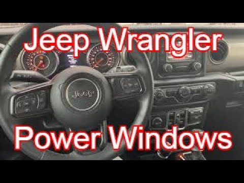2020 Jeep Wrangler - How to roll down Power Windows - YouTube