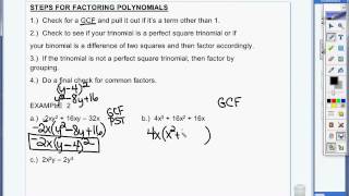 7.6 Example 2   Fully Factor Polynomials