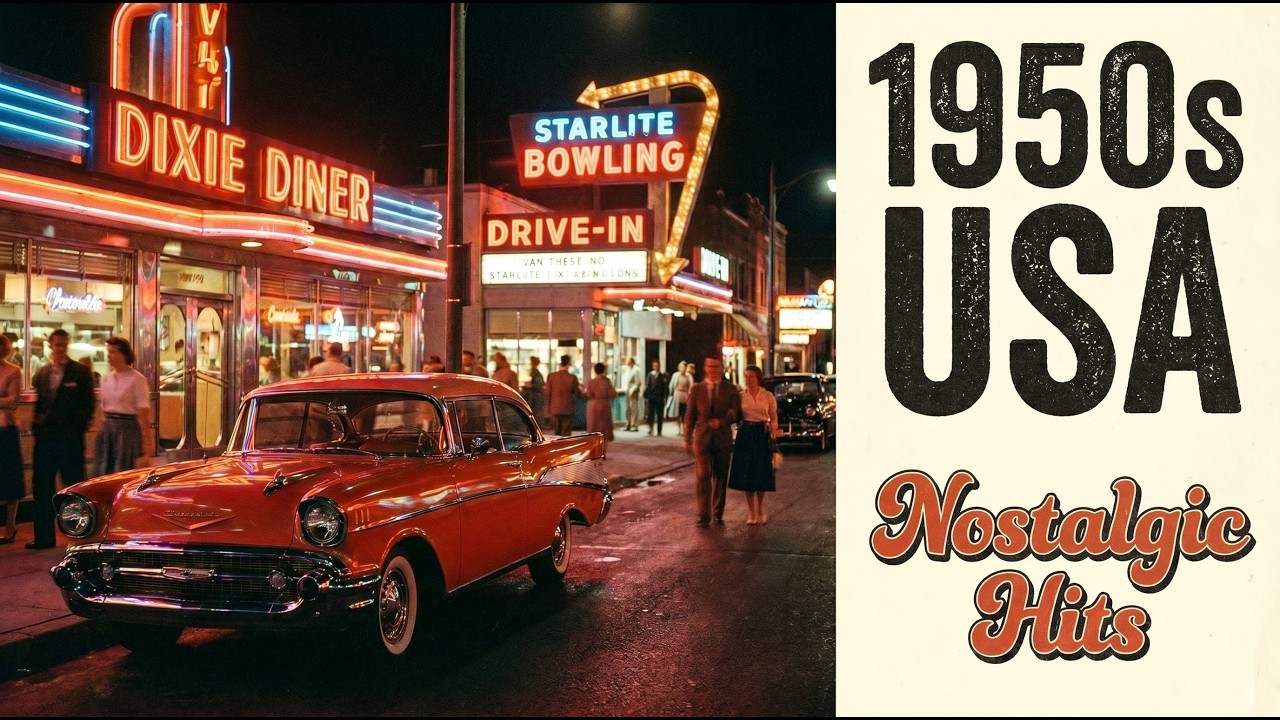Back to 1950s USA: Nostalgic Songs & Rare Photos