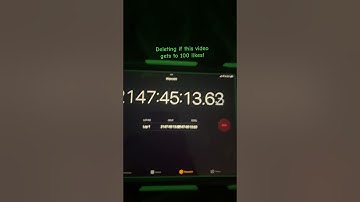 Deleting the timer if this video gets to 100 likes