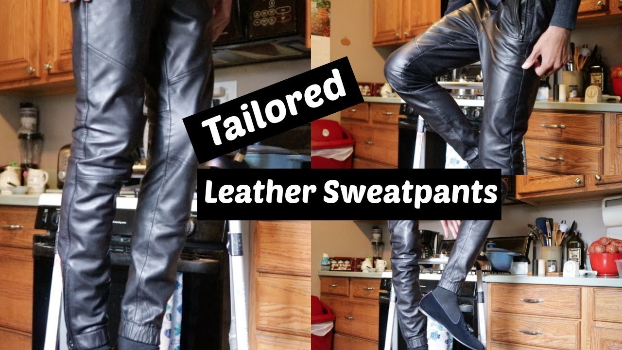 Tailored Leather Sweatpants (Vince) - YouTube