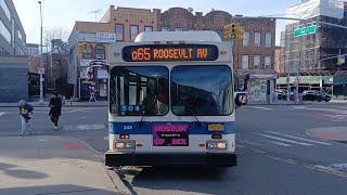 MTA BUS: RARE 2011 New Flyer C40LF [343] Q65 bus @ Hillside Avenue & 164th Street