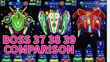 Galaxy Attack Shooting Game Comparison Of Boss 37 38 And 39@Newapachegamers