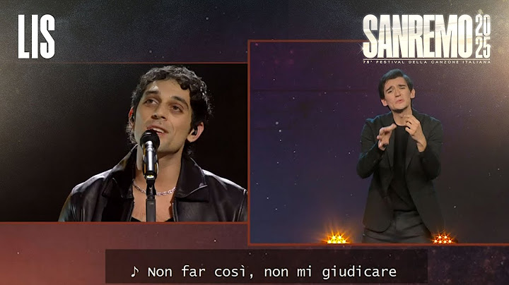 LIS Sanremo 2025 - Bresh canta “La tana del granchio”