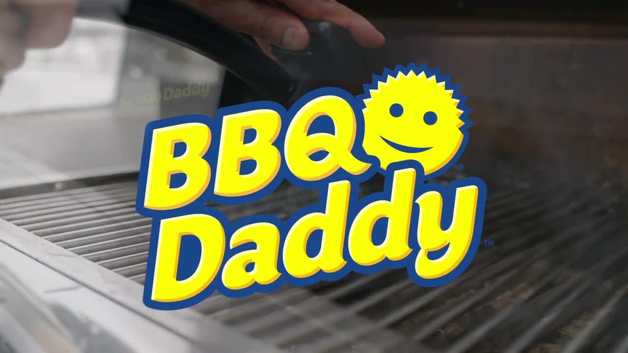 Scrub Daddy BBQ Daddy Grill Brush w/ 2 BBQ Daddy Refill Heads on QVC 