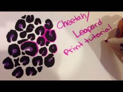 Drawing Leopard Print Tutorial - YouTube