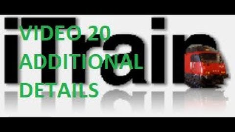 Video 20: Using iTrain Tutorial Series - Preparing a loco for iTrain (part 4) - Additional Details