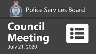 Police services board meeting