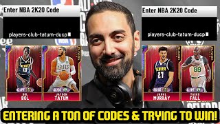 ENTERING A MILLION LOCKER CODES & TRYING TO WIN w/ THE TEAM! HIDDEN GEM ROAD TO 12-0 NBA 2K20 MYTEAM