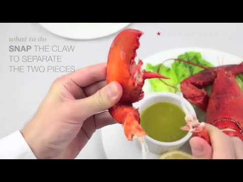 Видео: Как в ресторанах едят половину омара?