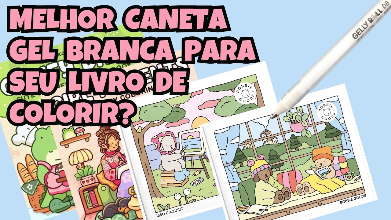 QUAL A MELHOR ? TESTANDO todas as canetas em Gel Brancas que eu tenho! 