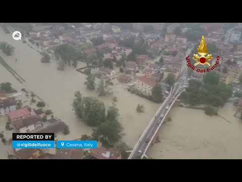Spectacular floods in Emilia Romagna, Italy.