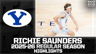 BYU's Richie Saunders Regular Season Highlights | 2025-26 Big 12 Basketball