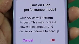 performance mode for faster processing on OnePlus phone Android 14