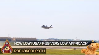 HOW LOW!? INSANE AND COOL F-35 VERY LOW APPROACH • OUR LOWEST WE HAVE SEEN AT RAF LAKENHEATH