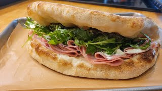 Mortadella Panuozzo w Burrata | Italian Sandwich Made w Pizza Dough | #italianfood #panuozzo