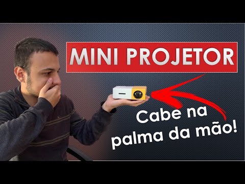 Mini Projetor Portátil Led - Me surpreendi com a qualidade?