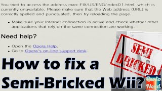 How to fix a Semi Bricked Wii in 2021 - Opera Error - Wii Settings - change system menu region