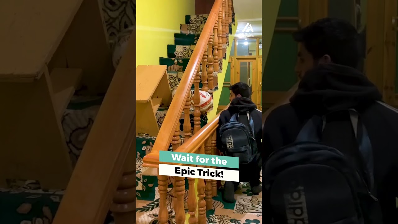 Guy Performs Incredible Trick Shot With Soccer Ball | People Are Awesome #shorts