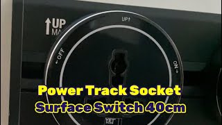 Cara install power track socket (black) surface switch 40cm max load 25A #madilengineering #wiring