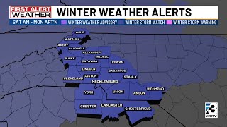 Winter storm watch issued for every county in the Charlotte region