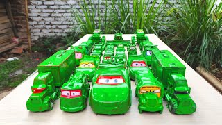 Clean up muddy minicar & disney pixar car convoys! Play in the garden