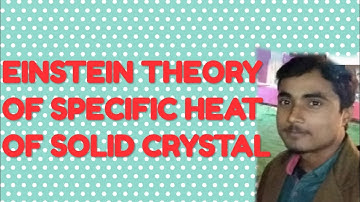 Einstein theory of lattice heat capacity #solidstate #physics
