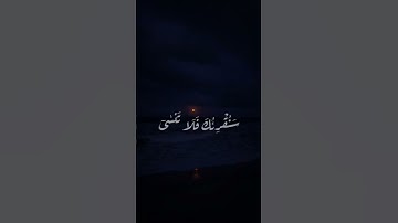 "سبح اسم ربك الاعلى" بصوت هادئ للقارئ عبدالرحمن مسعد 🖤