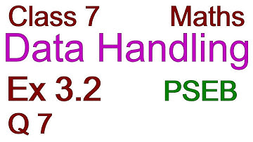 Q7 part (i) Ex 3.2 | Class 7 | Chapter 3 | Data Handling | PSEB | Maths