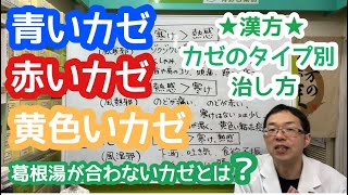 【漢方】風邪のタイプ別・治し方 ～葛根湯が合わないカゼとは？～