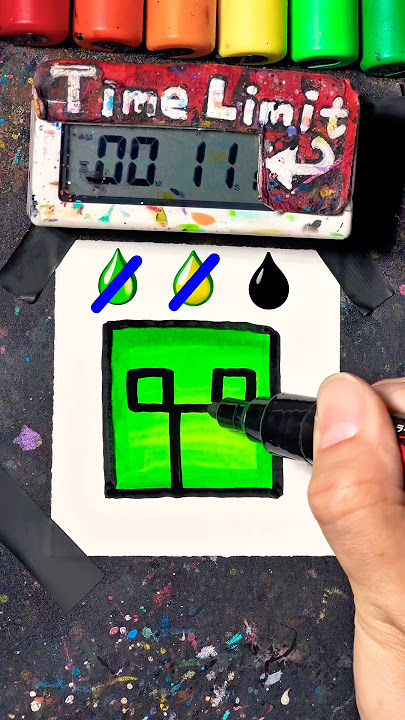 Drawing Creeper in 30Sec(Minecraft)