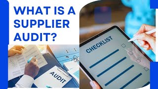 What is a supplier audit ?@PlasticPharmTech1989 