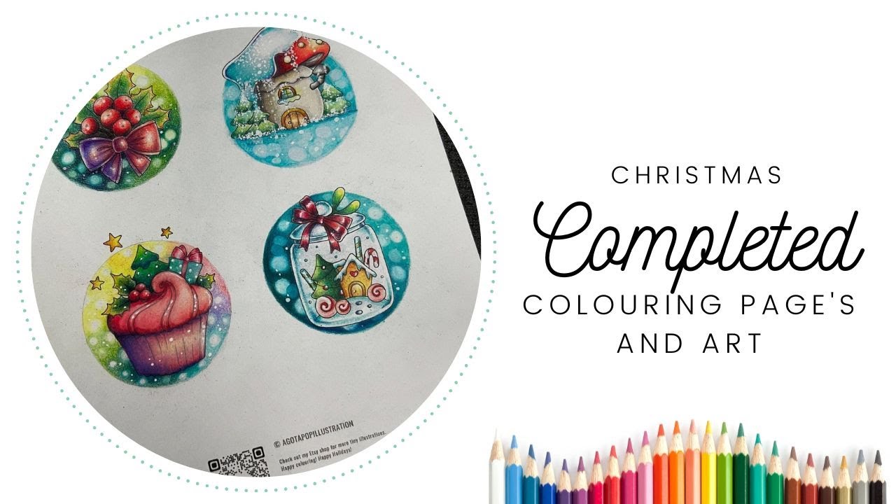December 2024 completed colouring Page's 