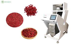 MNS-CR Pink Pepper Black Pepper Color Sorter| CCD Smart Soybean Coffee Beans Color Sorting Machine
