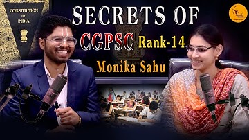 CGPSC TOPPER INTERVIEW | Monika Sahu | वित्त विभाग मे चयनित मोनिका साहू | Rank14|