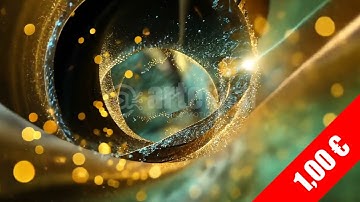 Liquid Glass Ring with Debris — Sci-Fi Energy Portal Stock Video (HD)