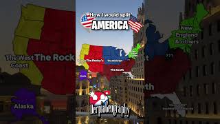 How I slit the US in my opinion #mapping #usa #america