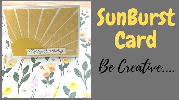 Easy Starburst /Sunburst Card Technique Using Scraps