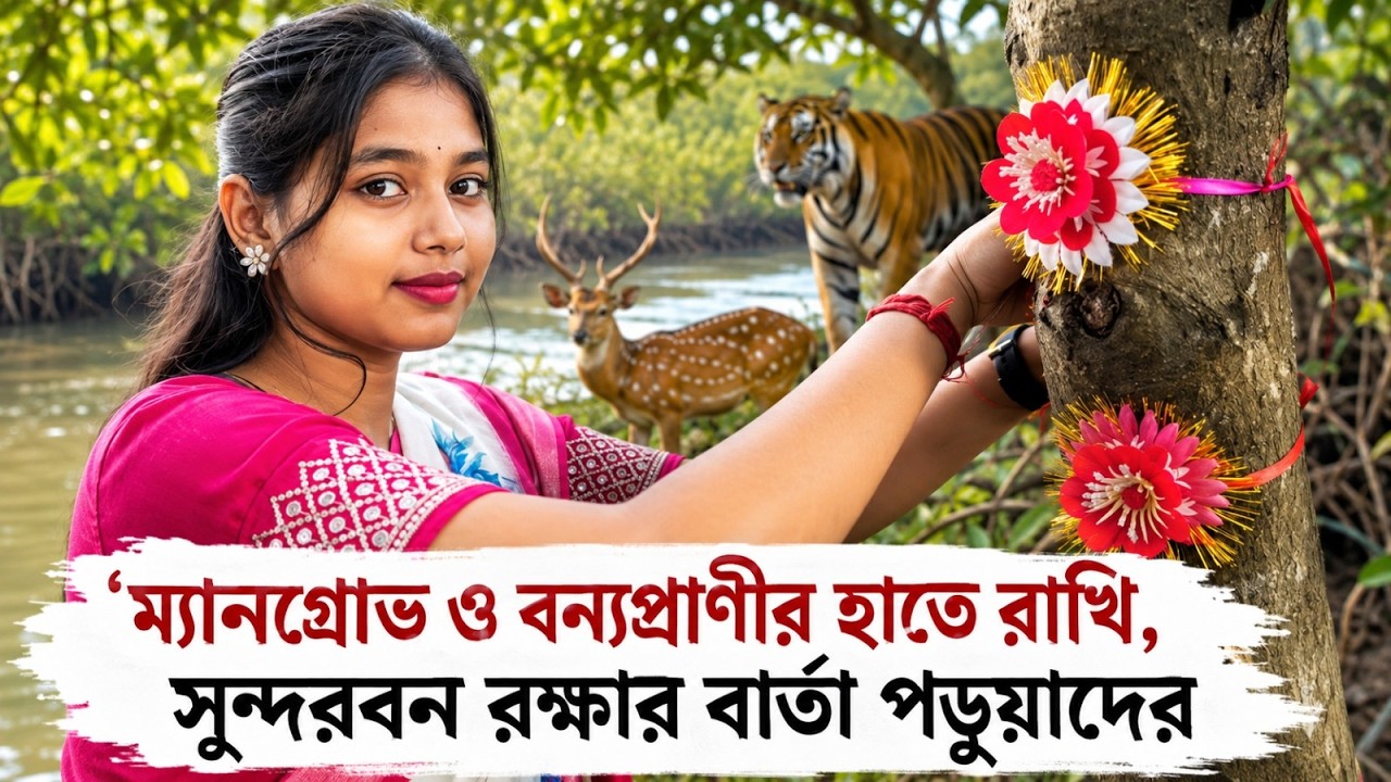 ম্যানগ্রোভ ও বন্যপ্রাণীর হাতে রাখি, সুন্দরবন রক্ষার বার্তা পড়ুয়াদের