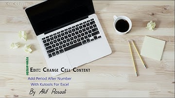 Add Period After Number With Kutools For Excel