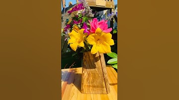 Spalted maple Vase with black walnut accent #handmade #wood #woodwork #woodworking #woodart