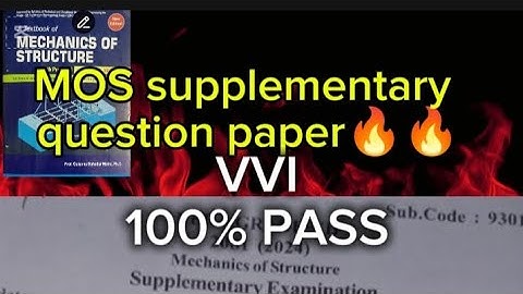 class 12 technical and vocational stream mechanics of structure supplementary exam question paper||