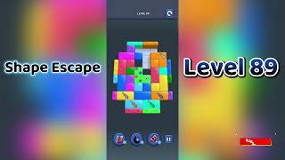🔥 Shape Escape Level 89 Walkthrough | Can You Solve It 🧠💥