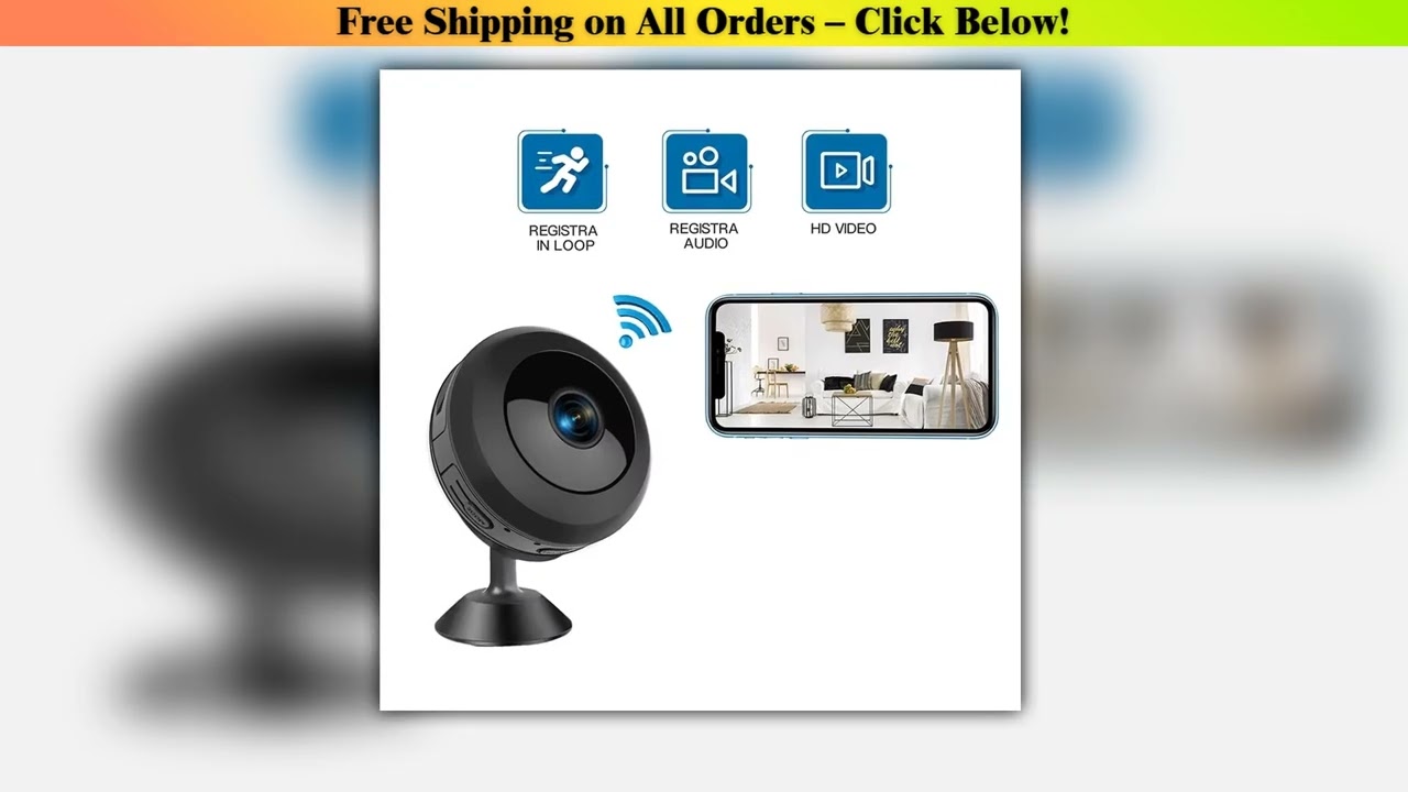 A9X Wifi Mini Camera 360 Degree Panorama Security Monitoring Wireless Remote Night Vision Video